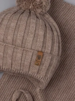 Шапка для мальчика со снудом осенняя