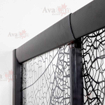 Душевой уголок AvaCan FB2 190-210 + SB80 MT 210х80 профиль черный/стекло матовое с рисунком