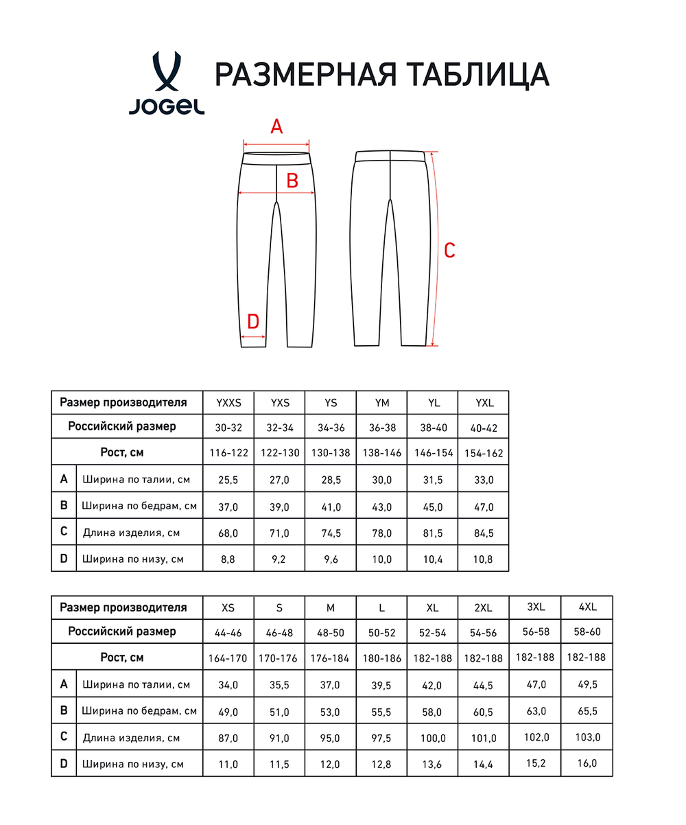 Брюки тренировочные с карманами Jögel PREMIER PerFormDRY Spartak Training Pants-K, черный