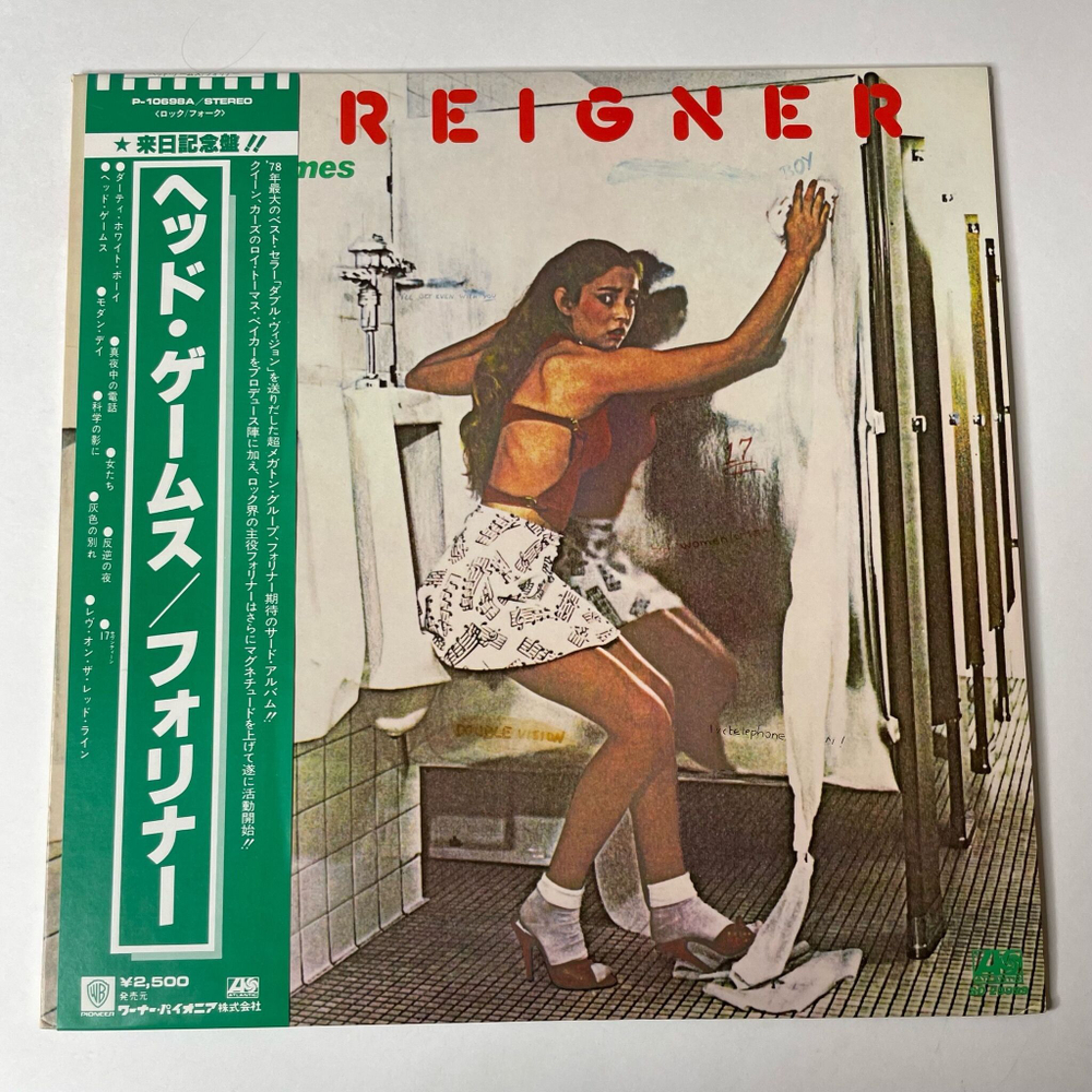 Винтажная виниловая пластинка LP Foreigner Head Games (Japan 1979) (Obi) Love On The Telephone