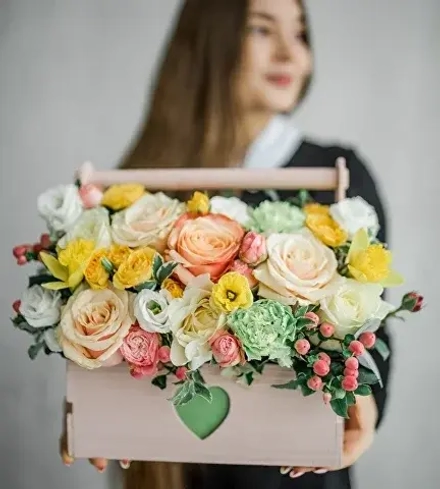 Цветы в ящике