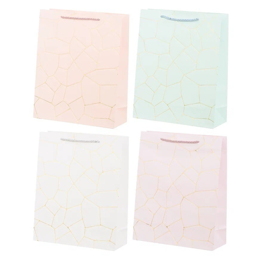 Подарочный пакет Basir, серия "Трещины", 26*32*10 см, ассорти