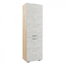 Шкаф "Асти" АШК 600.2 (дуб бунратти/камень светлый), ЛДСП/МДФ, ДСВ Мебель, г. Пенза