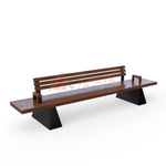 Скамейка Сеул с подлокотниками