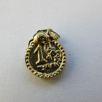 Кошельковый амулет "Монетка с мышкой" (золотая), в упаковке