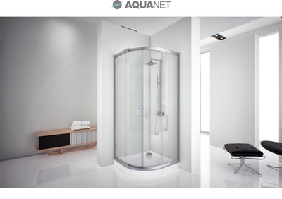 Душевой уголок Aquanet Alfa 90x90-12, профиль хром, стекло прозрачное