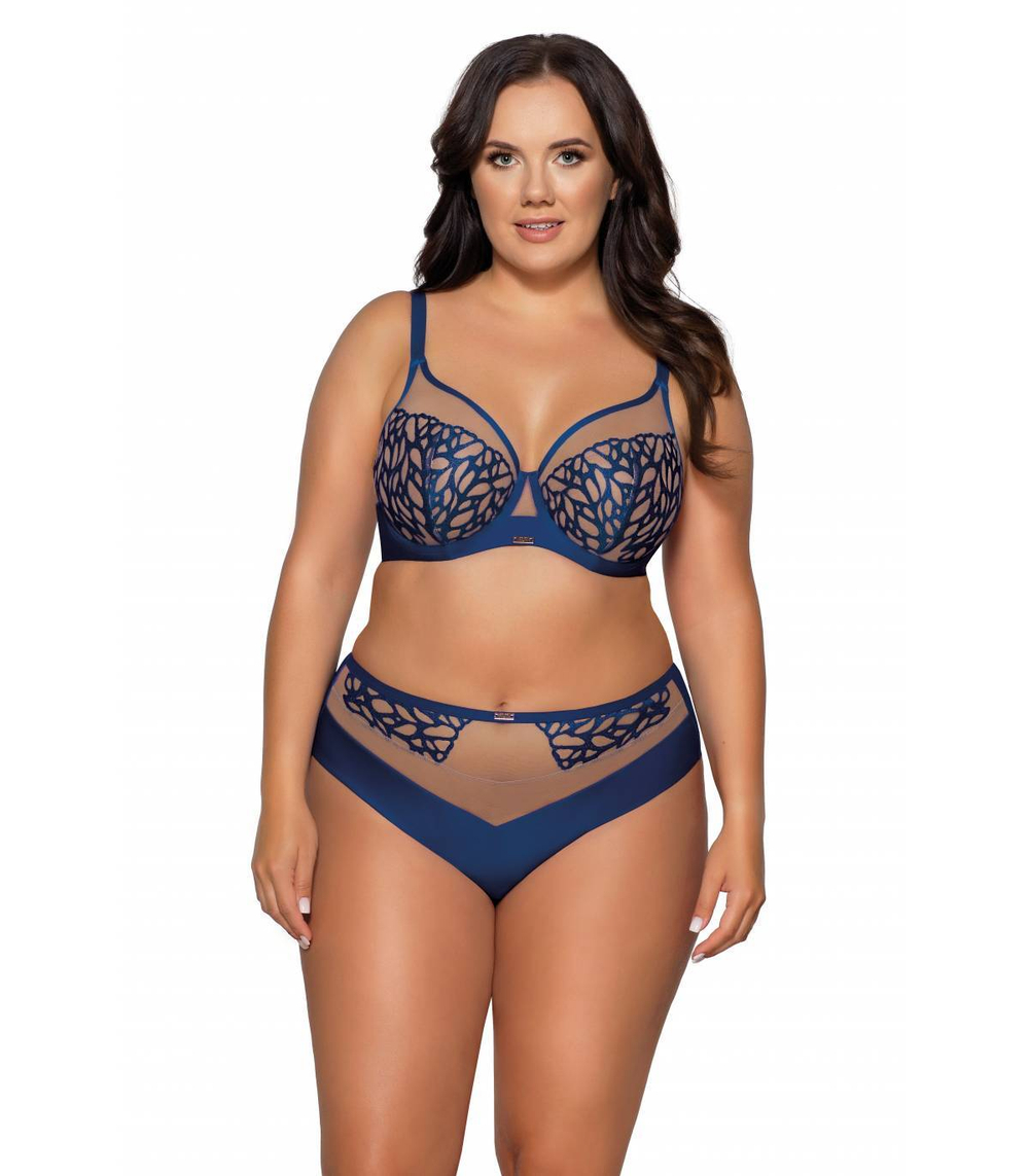 Синий бюстгальтер Monarch с мягкой чашкой (Размер: 80D) (Цвет: синий)