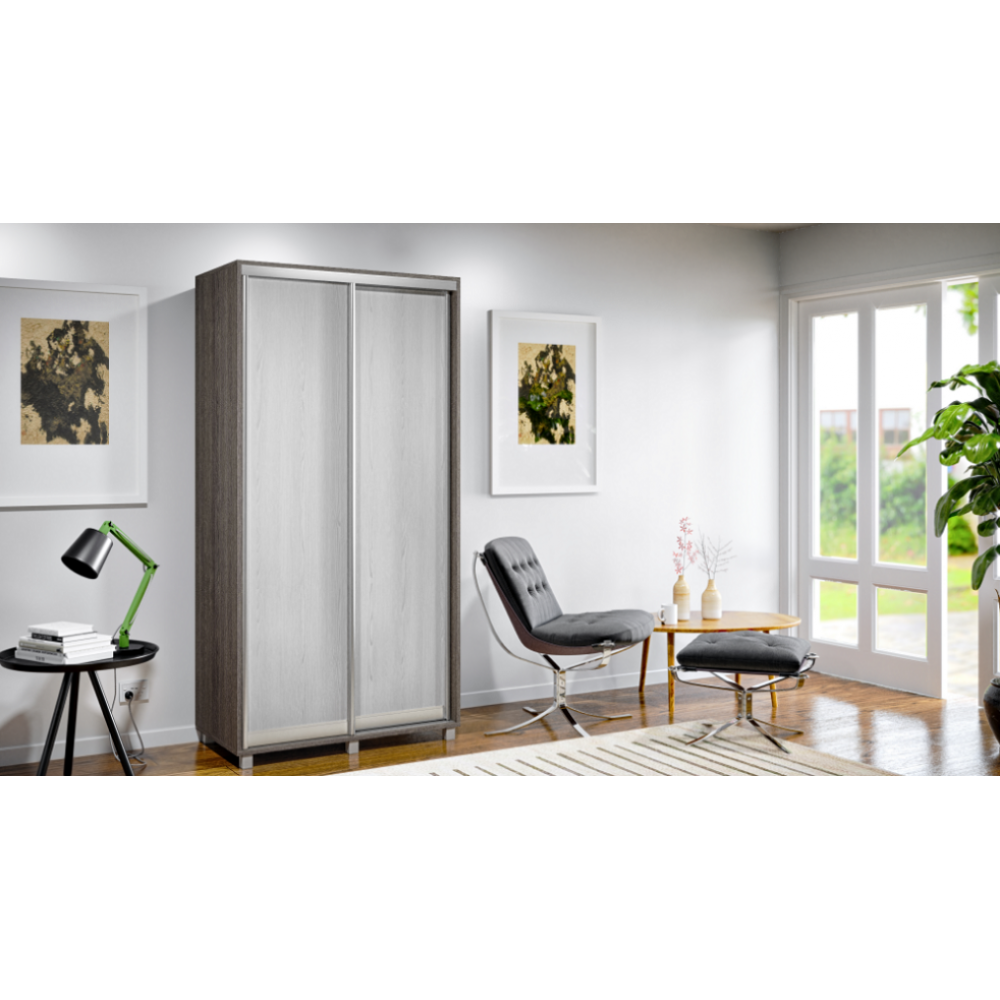 Шкаф-купе "Премьер" (анкор темный/анкор светлый) ЛДСП MODERN