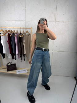 Брюки джинсовые женские арт. 75003 цвет "тёмно-синий"