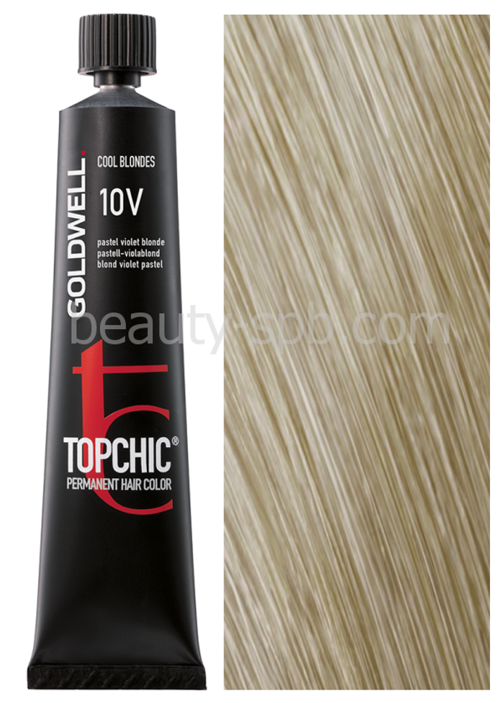 Goldwell Topchic 10V фиолетовый пастельный блондин 60 мл