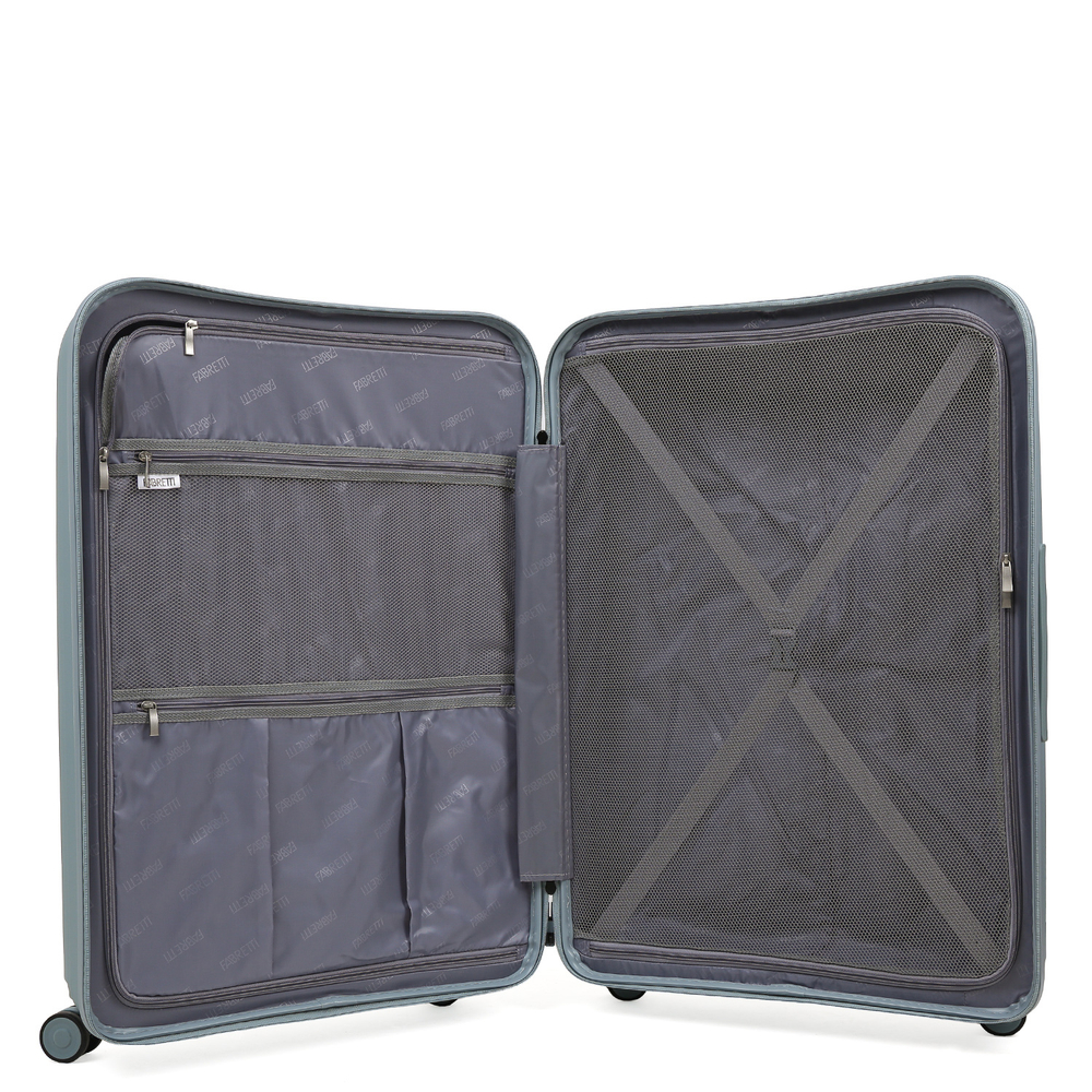 Чемодан большой (L) полипропилен "Fabretti"