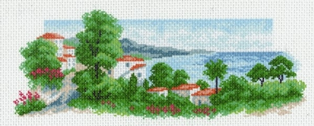 "У берега моря"-0868 канва с рисунком