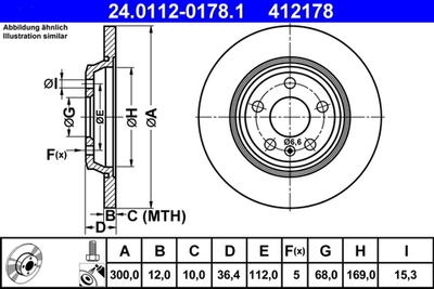 ATE - 24011201781-ATE - Brake Disc