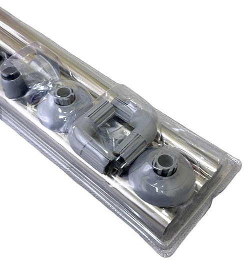 Карниз ХРОМ с пот. держ. для штор (90*90*90см) САВОЛ  (20/1шт)