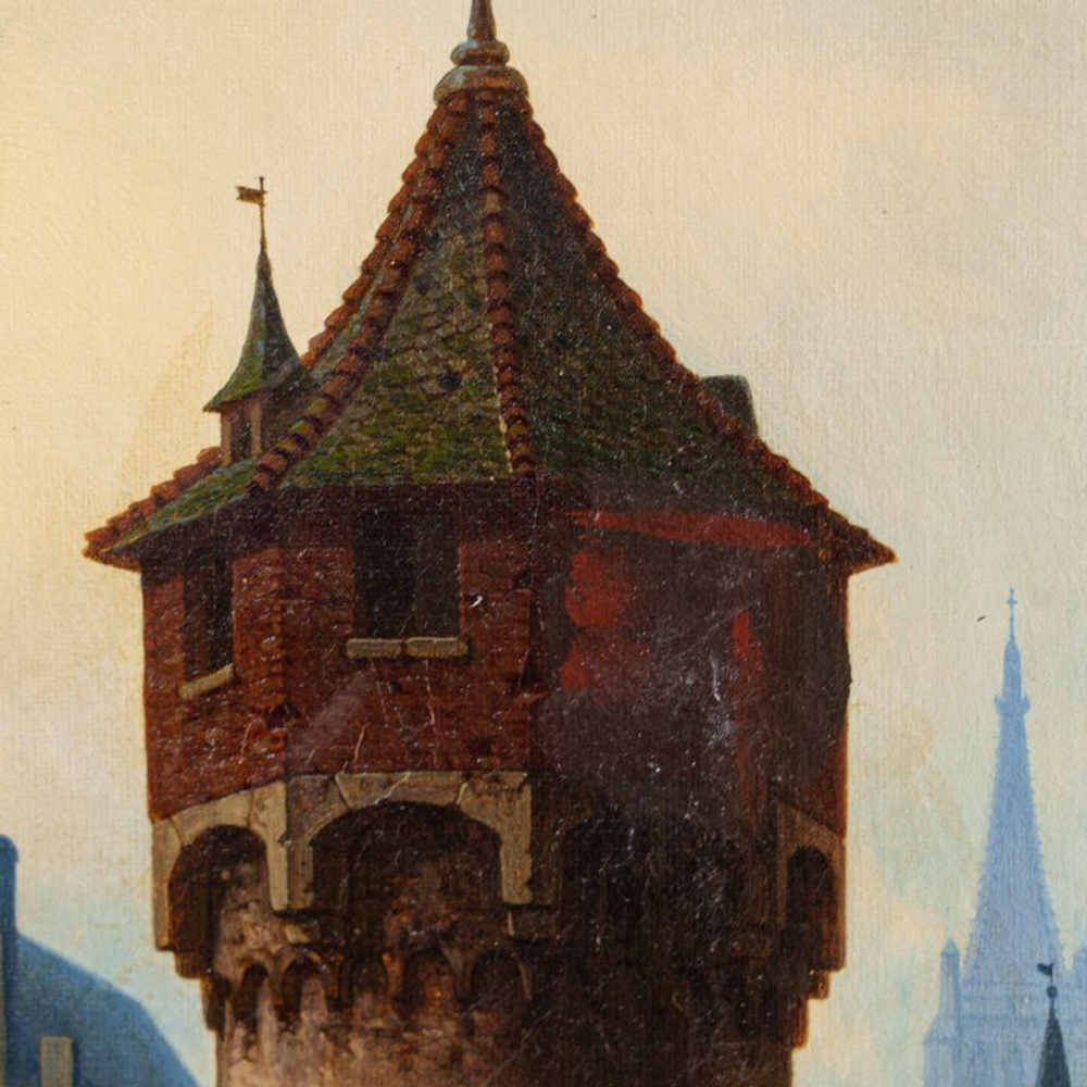 Картина  «Вид портового города / ANSICHT EINER HAFENSTADT»