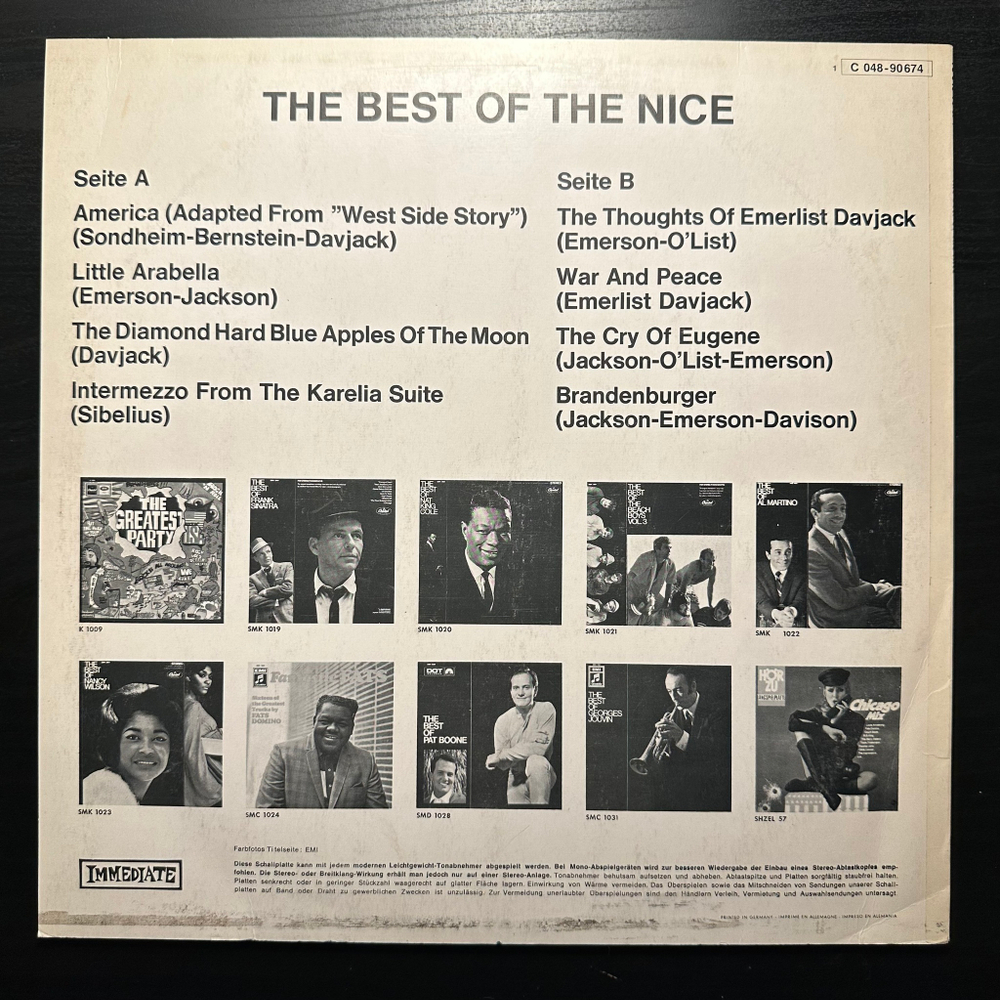 The Nice - The Best Of The Nice (Германия 1971г.)