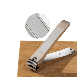 Кусачки для ногтей Litemaid Nextool из нержавеющей стали с крышкой против брызг, золотистые