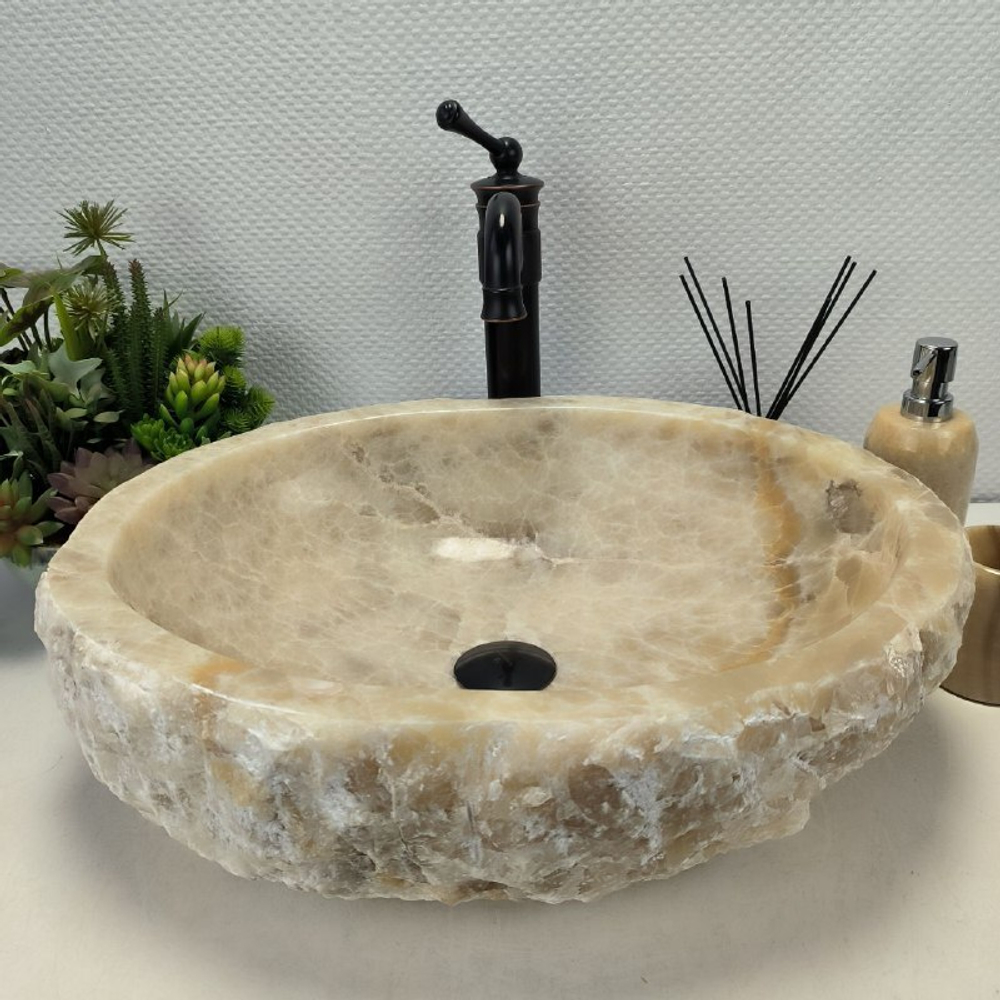 Раковина из оникса Erozy Yellow EO-62234 53*41*15 0096