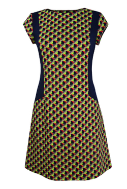 Платье женское 1086о, Салатово-син #443ССи051086о