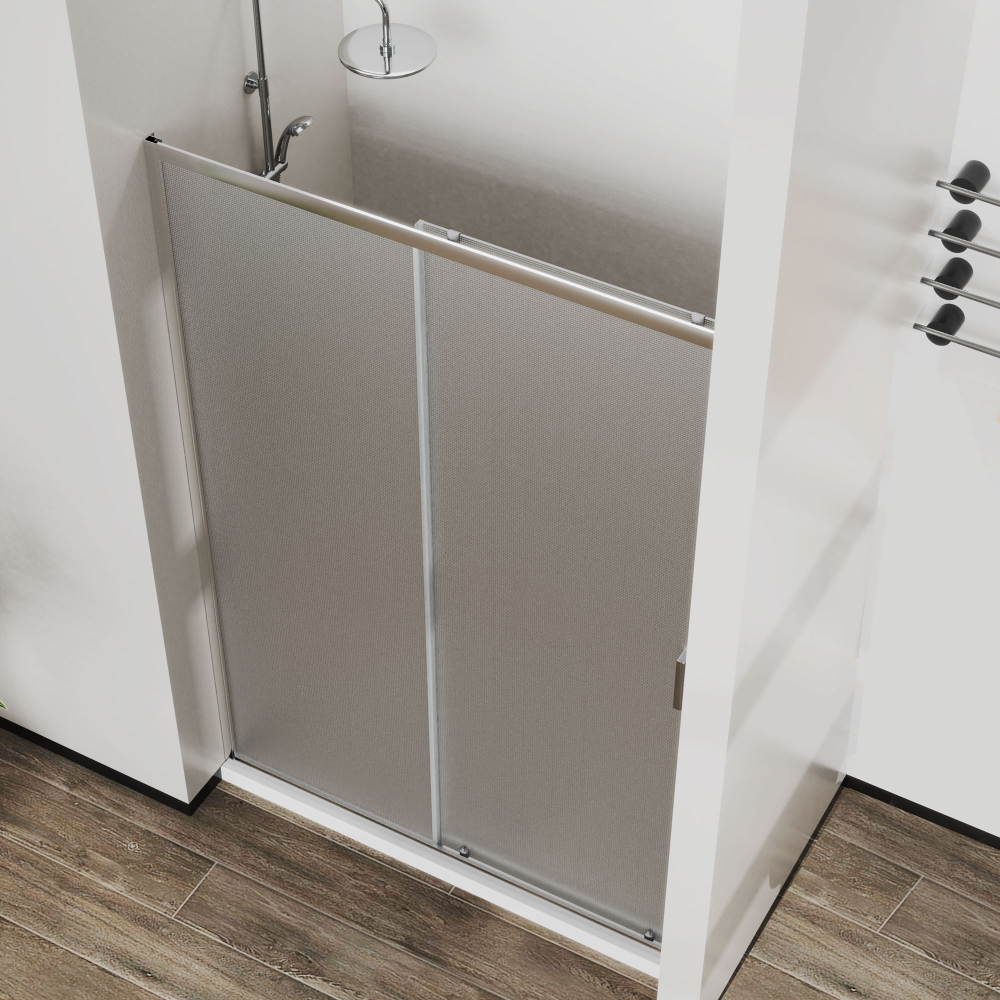 Душевая дверь Сити (City) VDS-5CT110MT, 1100, хром, стекло текстурное