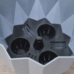 Кашпо Геометрия 5,8л, серый жемчуг