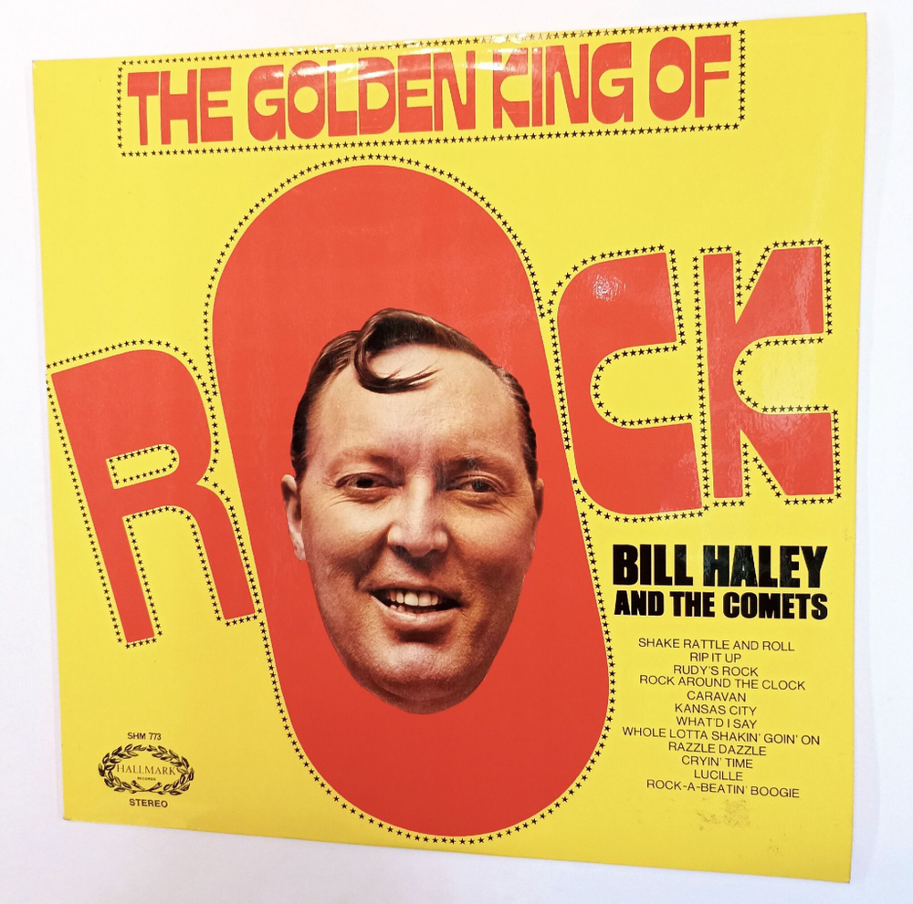 Винтажная виниловая пластинка LP Bill Haley And The Comets The Golden King Of Rock (UK 1971)