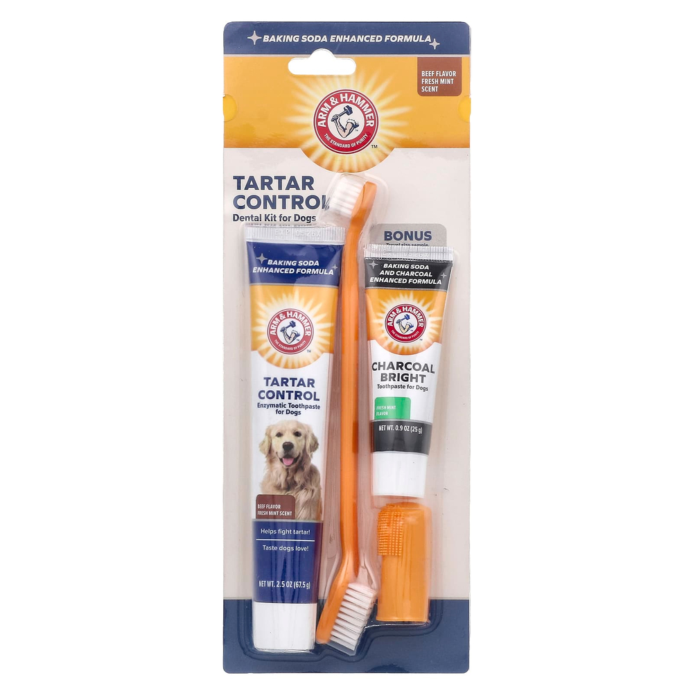 Arm & Hammer, Tartar Control, стоматологический набор для собак, говядина, 4 шт.