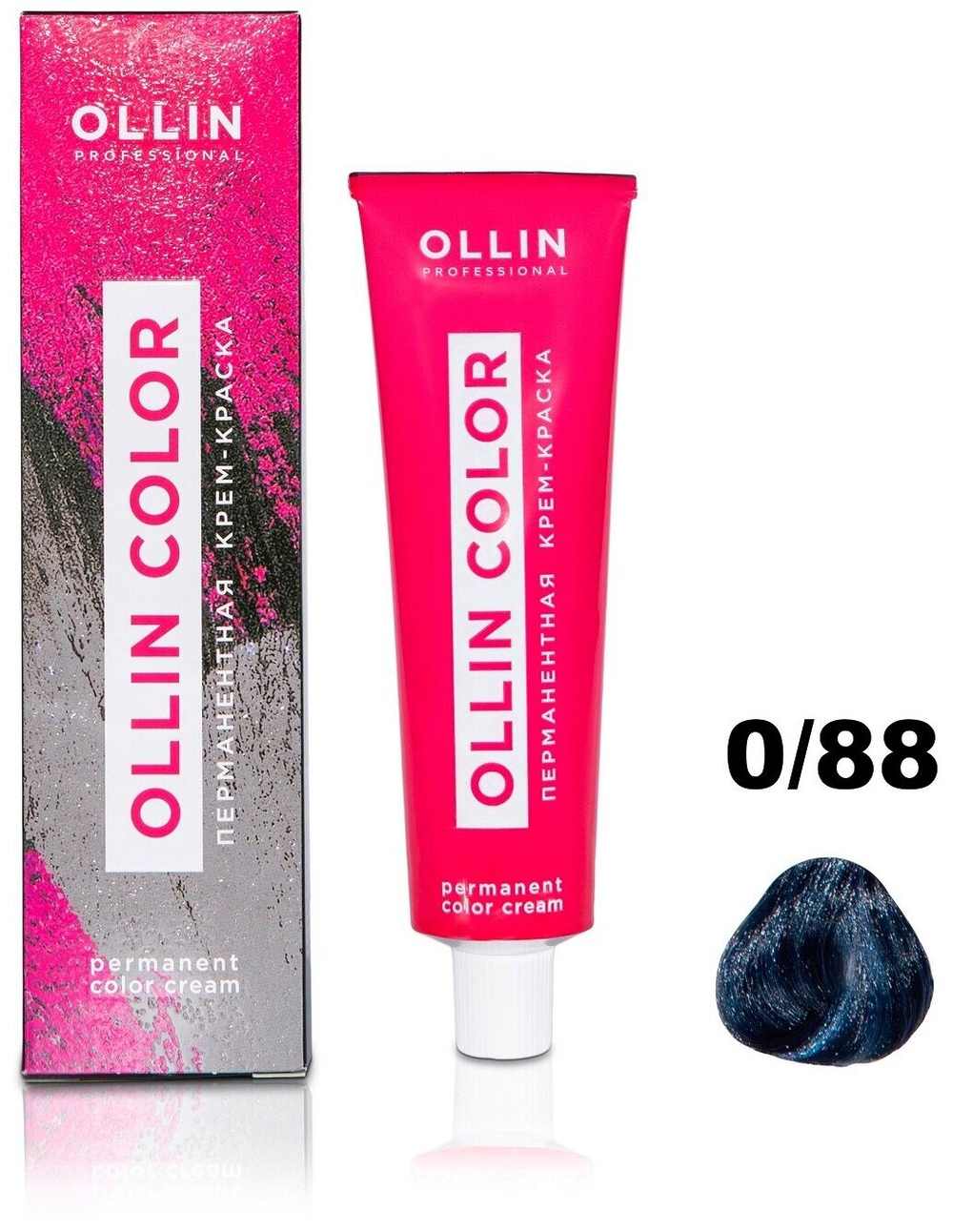 OLLIN COLOR 0/88 корректор синий 100 мл Перманентная крем-краска для волос
