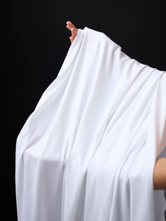 Микрофибра бельевая, эффект хлопка, Турция, белый 001