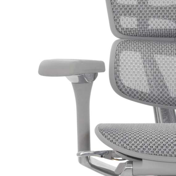 Кресло FALTO Ergohuman Elite 2 с подножкой ( серый каркас /сетка светлаяT-168-B2 Natural)