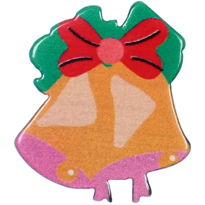 Значок «Новогодняя коллекция - Колокольчики», 2.5*2 см