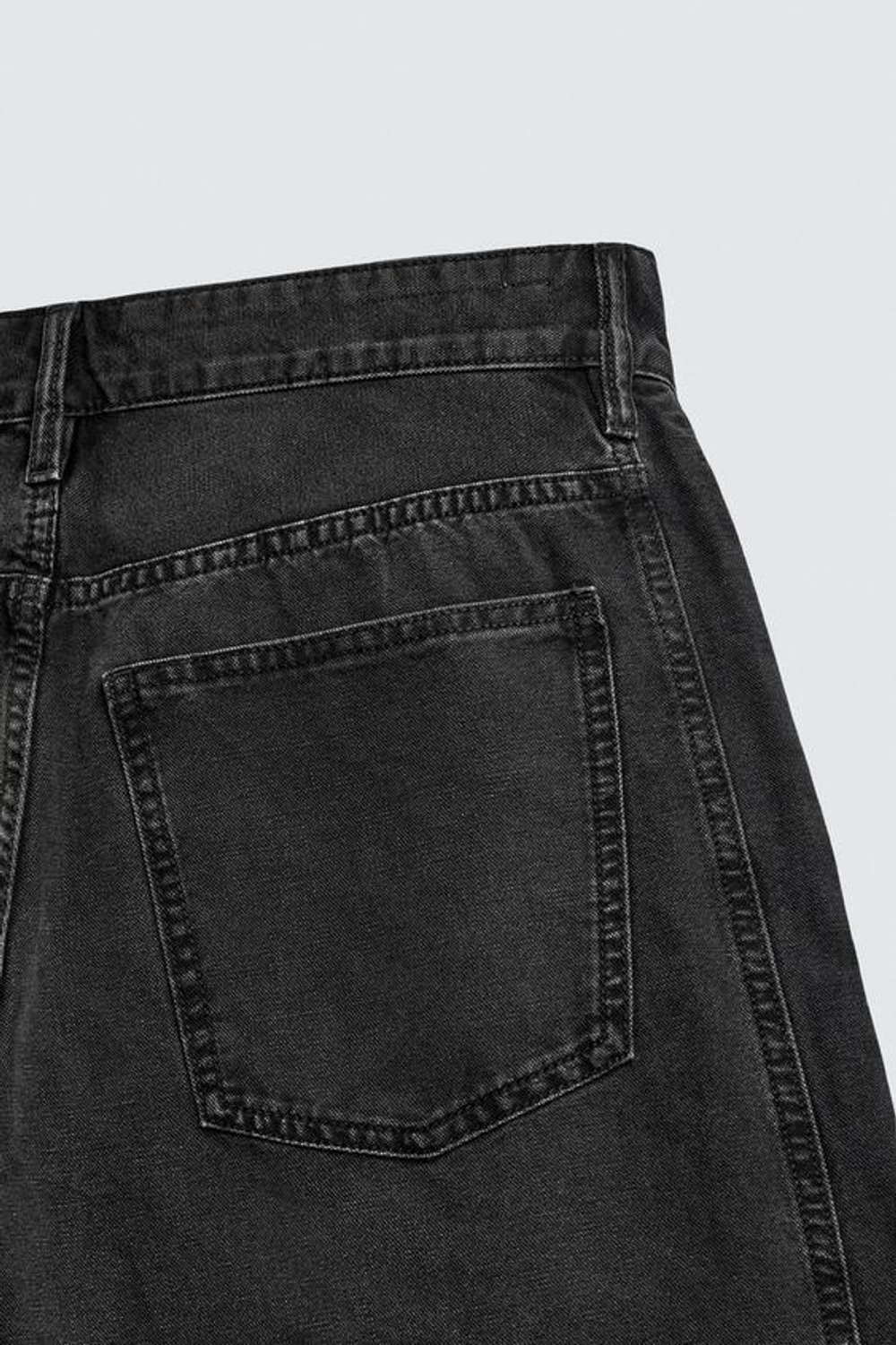 ZARA ДЖИНСЫ BAGGY FIT, ЧЕРНЫЙ