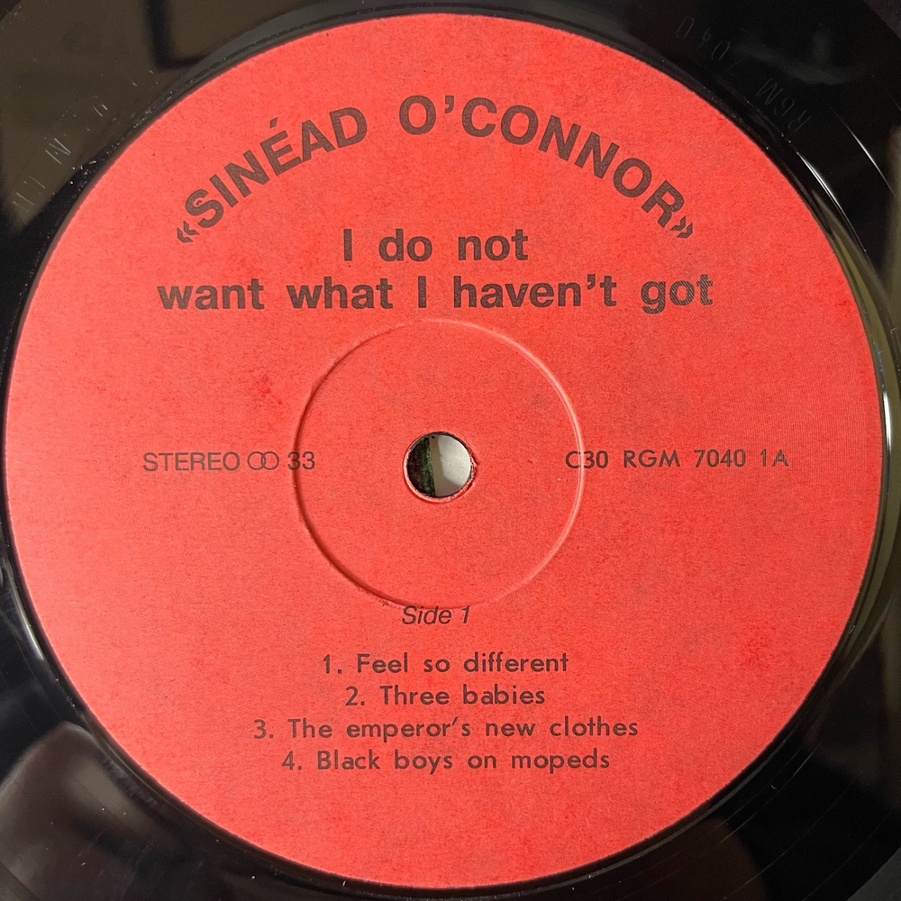 Винтажная виниловая пластинка LP Sin ad O'Connor I Do Not Want What I Haven't Got (Россия 1992)