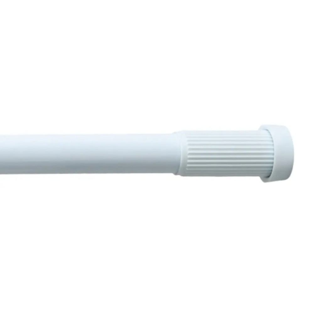 Карниз д/шторы в ванную раздвижной FX-51-013 140-260 см алюминий-белый