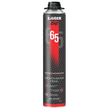 ZIGGER PF Пена монтажная проф. 65л всесезонная 850мл (KIM TEC)