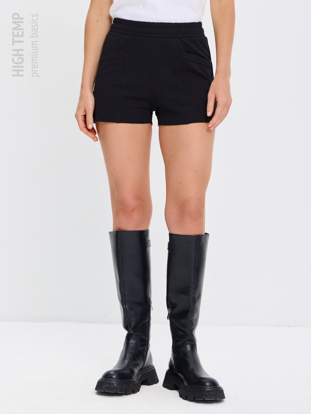 Экстра короткие шорты из футера
