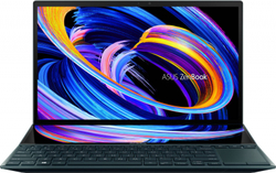 Ноутбук Asus ZenBook Duo 14 Q4 UX482EA-HY219T Celestial Blue Core i7-1165G7/16G/512G SSD/14" FHD IPS + ScreenPad Plus 12,65" Touch/WiFi/BT/Win10 + стилус (90NB0S41-M03900)
