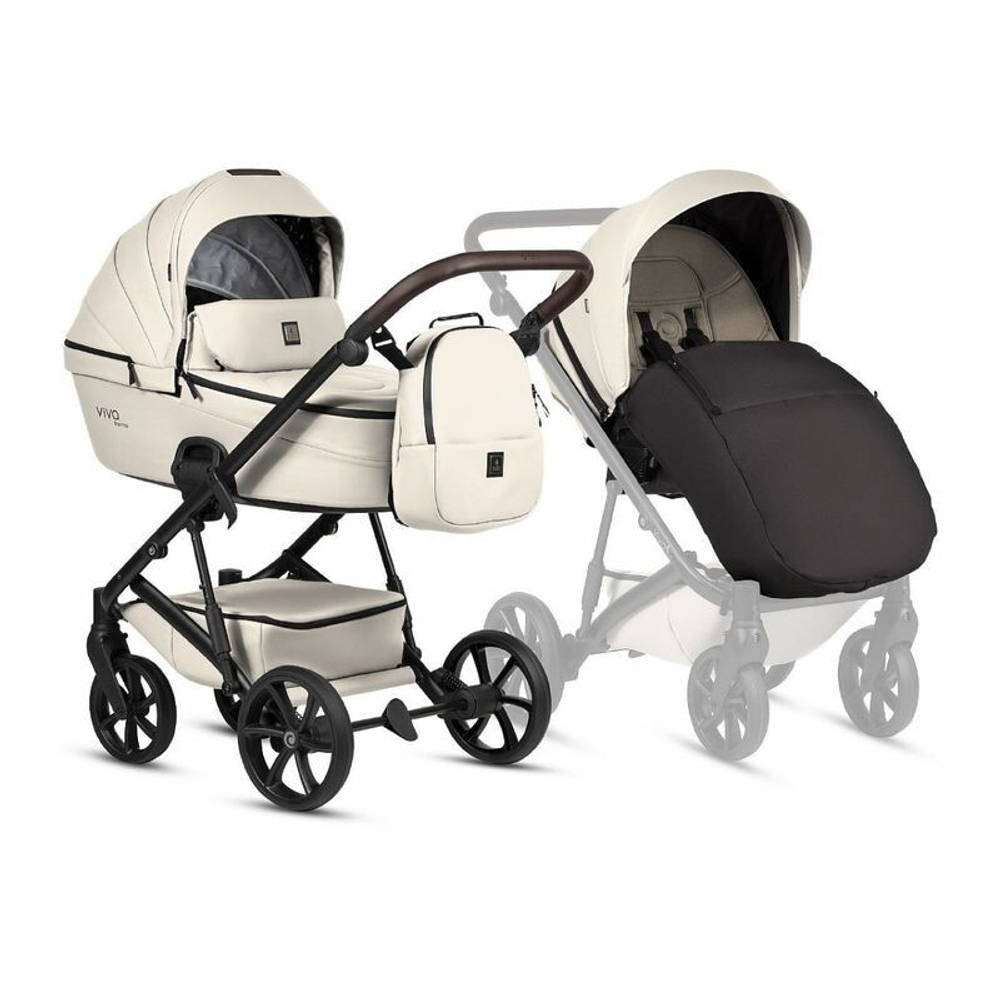 Коляска 2 в 1 Tutis Viva 6+ Leather Vanilla