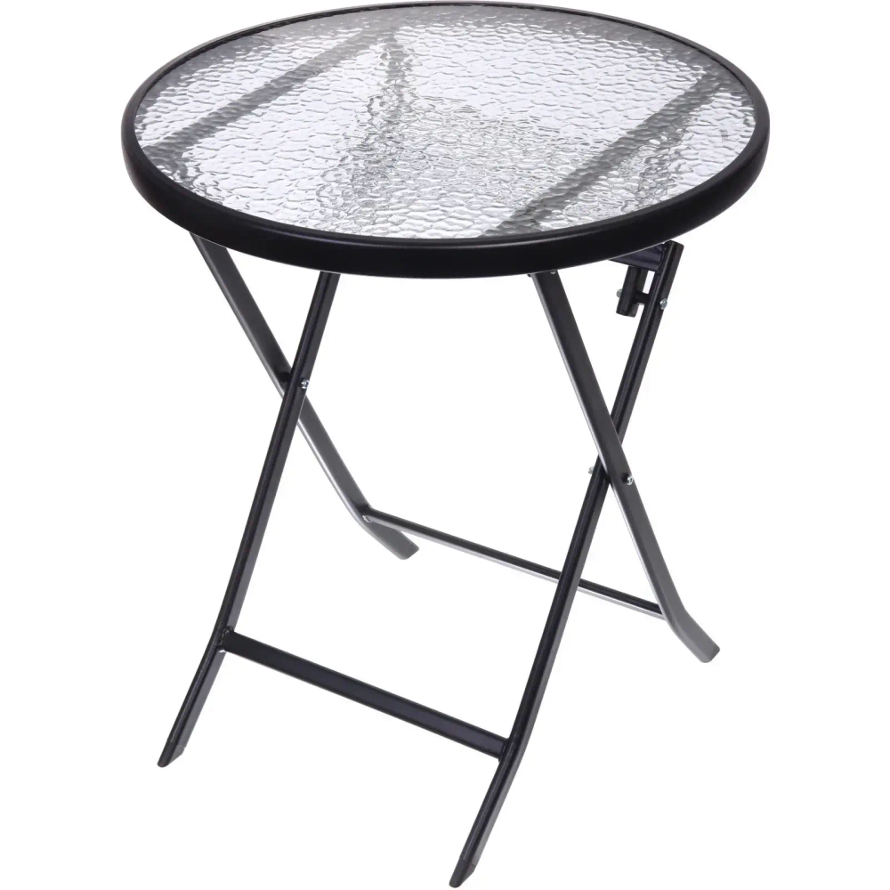 Стол складной круглый «Дачная симфония» DS-R60G, 60*70 см, черный