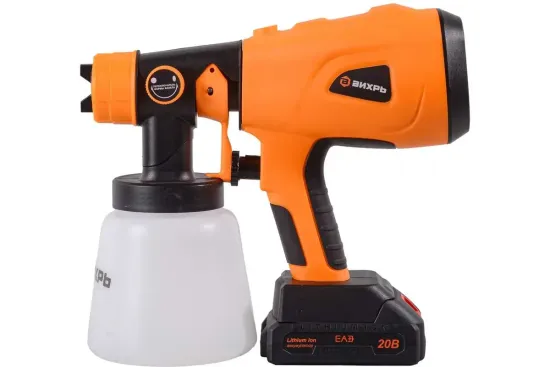 Аккумуляторный краскопульт ВИХРЬ АКП-20Li