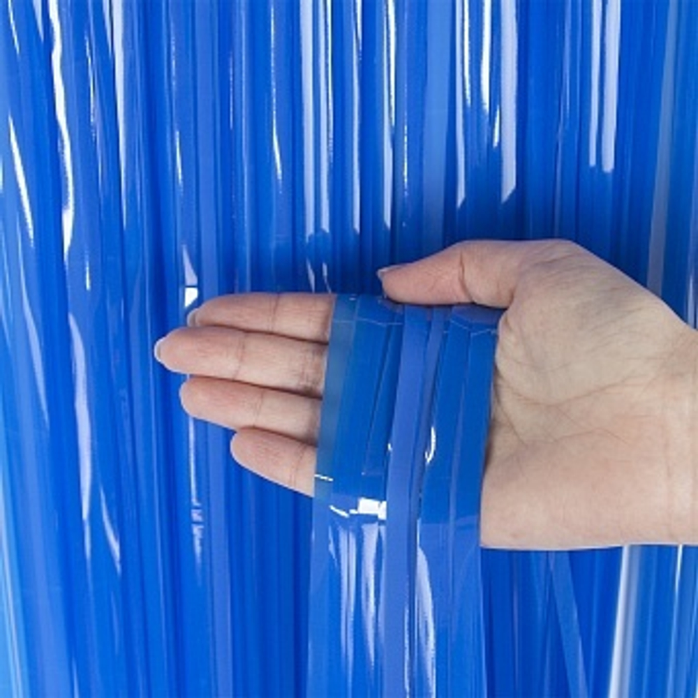 Занавес Дождик Сочный Синий 100*200 см.