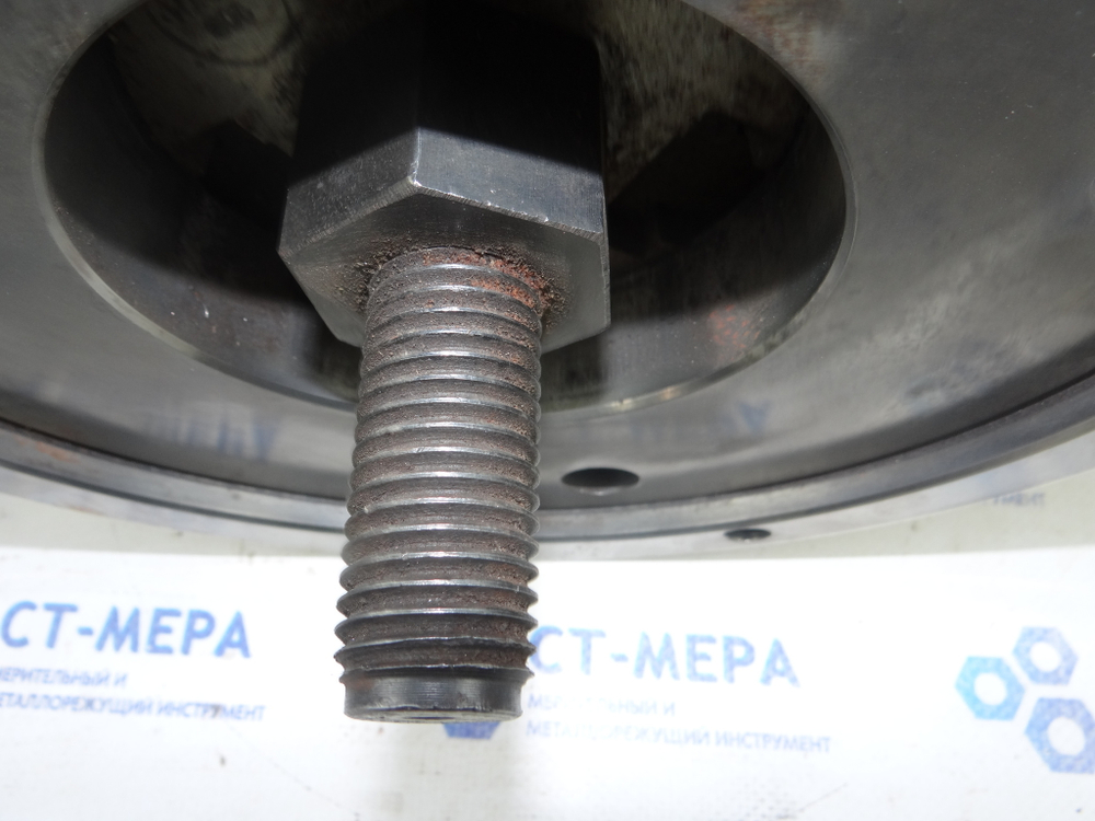 7102-0072 1-2 Патрон токарный механизированный самоцентрирующий трёхкулачковый 250 мм. с креплением на шпиндель через переходной фланец по ГОСТ 3889