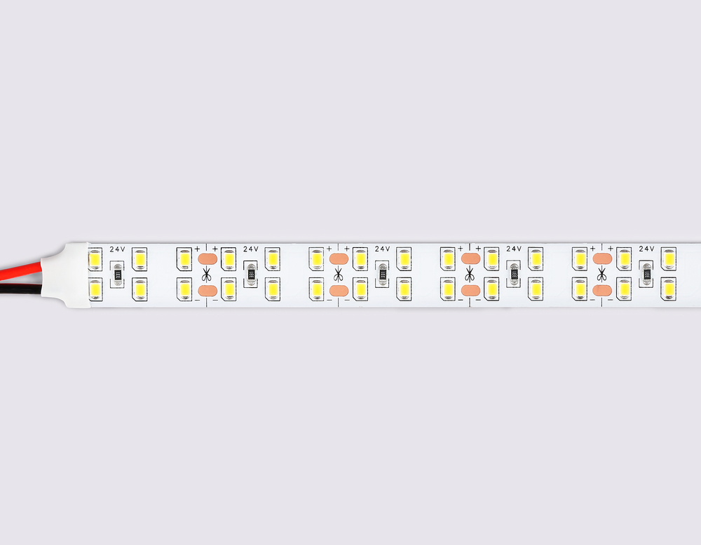 GS3602 2835 204Led/ 20W m/ 24V IP20 4500K/ 5000*14*1.2mm (2 конт.)