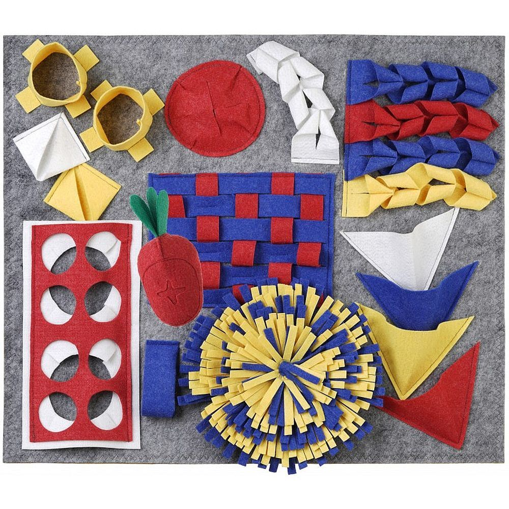 Нюхательный коврик, размер 60*70 см, 9 заданий