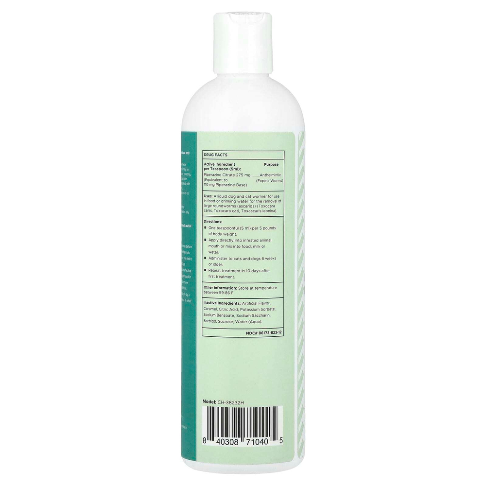 Chew + Heal, Stop The Worms, вредное средство для щенков и котят, 355 мл (12 жидк. Унций)