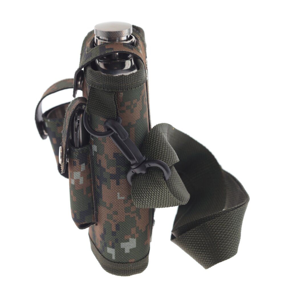 GAEM Набор из 5-ти предм.: фляжка 500 мл, 3 стопки 30 мл, нож, L14 W8 H17 см