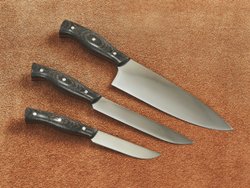 Набор кухонных ножей "Profi Terra", сталь AUS-10, рукоять текстолит