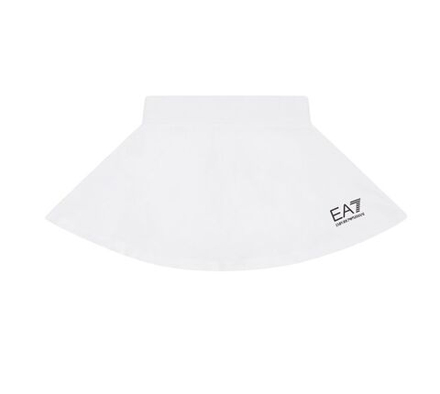 Детская теннисная юбка EA7 Girl Tennis Pro Classis - white