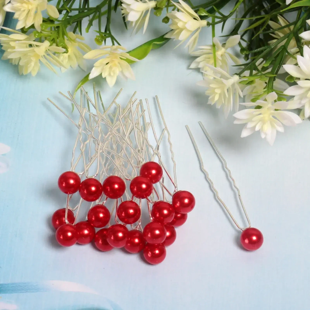 Шпильки для волос в тубе 20шт «Hair Beauty», классика, микс 4 цвета, d-0.8см