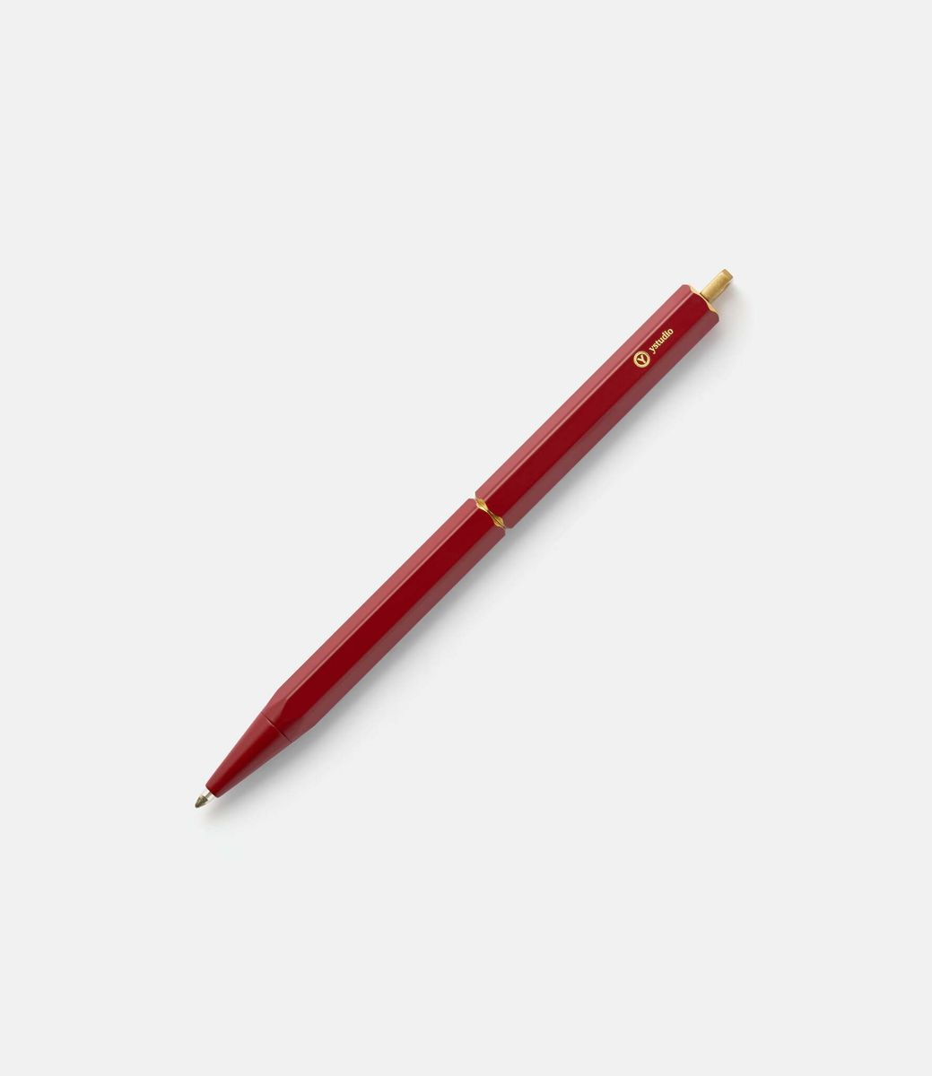 Ystudio Classic Revolve Portable Ballpoint Pen Red — портативная ручка